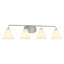 Éclairage pour salle de bain 4 lumières Blair en nickel satiné Blair-1323807830-1323807827-1340019412