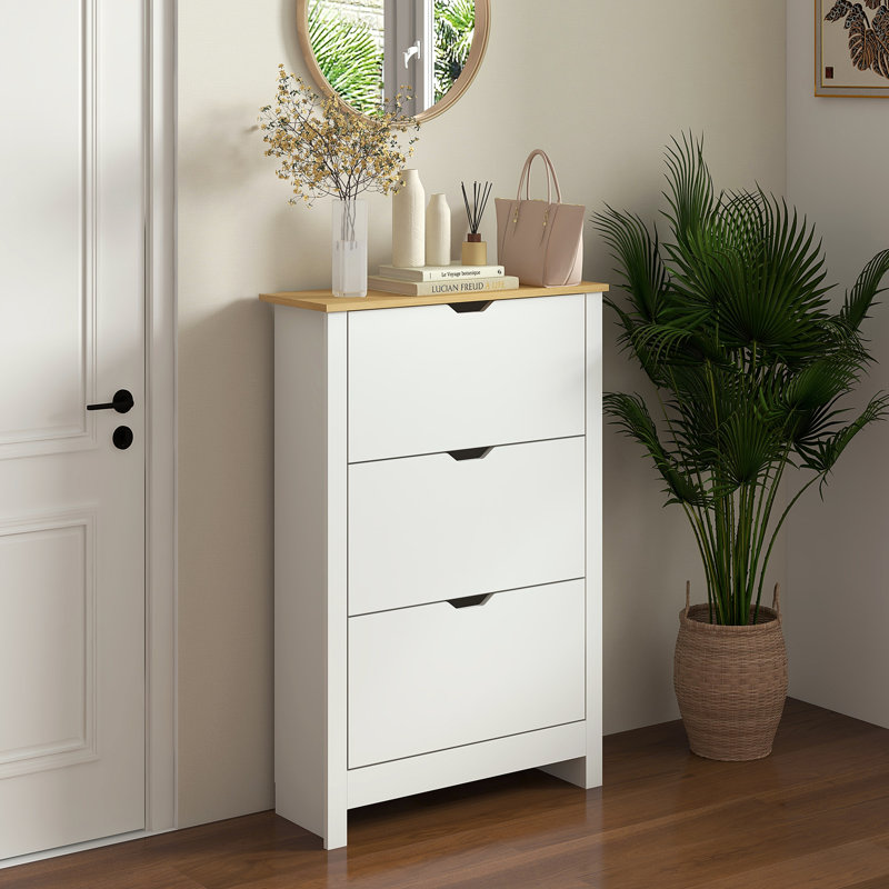 9-18 Pair Shoe Storage Cabinet, White
