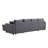 Artemax U-Shape Pull-Out Sleeper Sectional Sofa With Double Storage Spaces