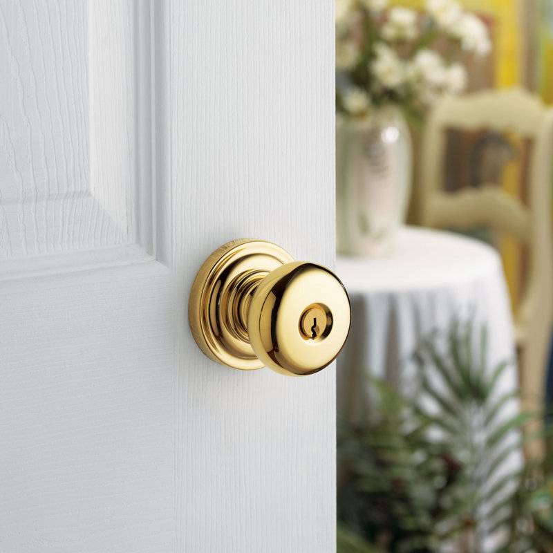 Entry Lifetime (PVD) Polished Brass Round