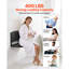 Siège de douche pliable fixé au mur, banc de douche pliable de 17,8 po avec dossier de soutien, siège de couloir de salle de bain pliable en plastique avec cadre en acier inoxydable pour adultes âgés, chargement de 400 lb
