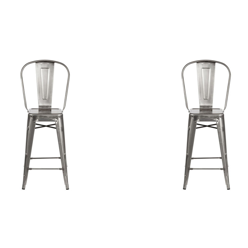 Tabouret de bar 30 po Cazzie, Métal industriel