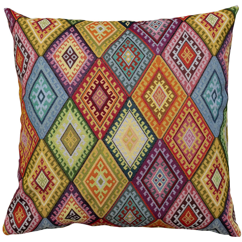 Multicoloured Cushion, Cover only, 58x58cm