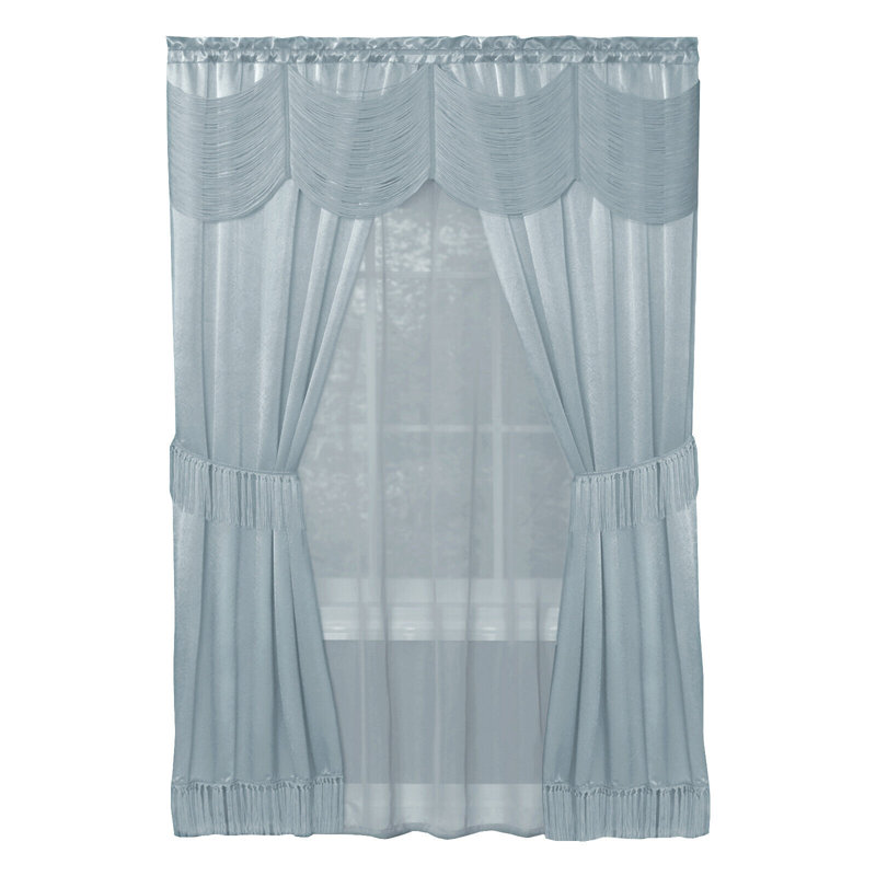 Ahnyla Room Darkening Curtain Pair, Blue, 52" W x 84" L