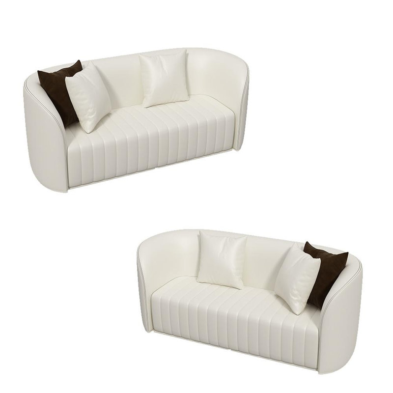 Canapé de café de style simple Mathijs, H 29,5 po x l 63 po x P 27,5 po