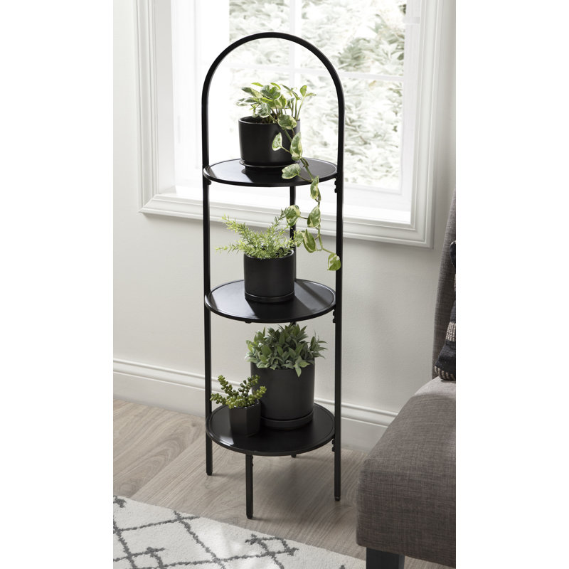 Support pour plante Quinlan, Noir