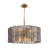24" 8-Light Dimmable Drum Chandelier
