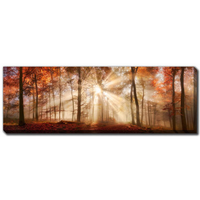 Rayons de soleil, art sur toile