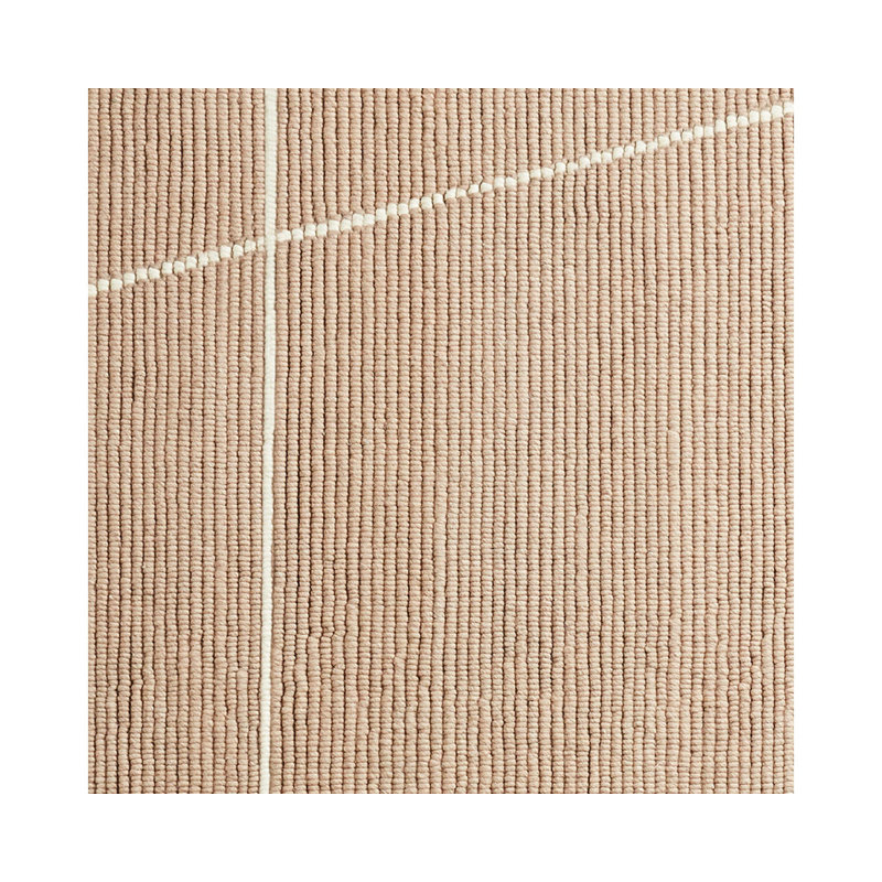 Collet Wool Area Rug in Oat/Ivory, Rectangle 8' x 10'