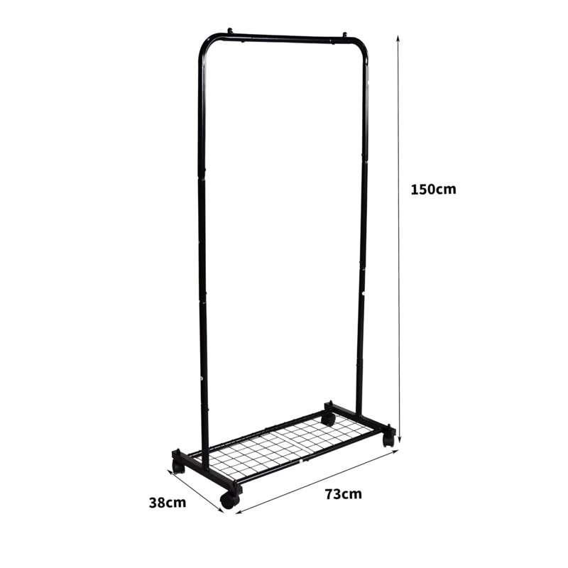 73cm Rolling Clothing Rack