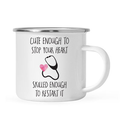 11 oz. Tasse à café en acier inoxydable Graduation