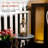 Vintage Metal & Glass Lantern with Warm LED Lights-95978516
