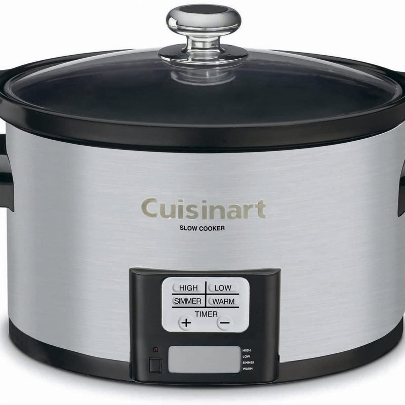 Cuisinart 3.5 Quart Silver Stainless Steel Programmable Slow Cooker