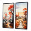 «Peach Gray African Village Visions», 2 pièces-965225794-965225807