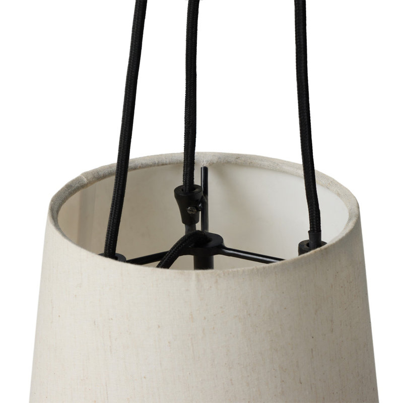 Piama Pendant-Beige Linen, Ivory