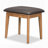 Wood Makeup Vanity Set with Flip-top Mirror and Stool