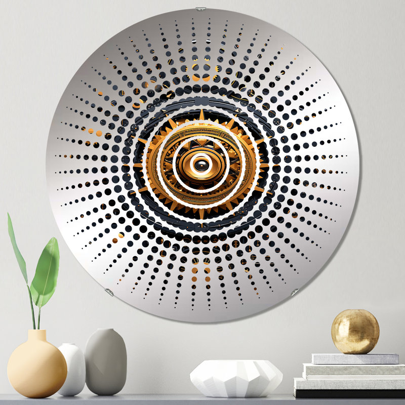Allenhurst - Miroir mural Sun Circles, 31,4 po x 31,4 po