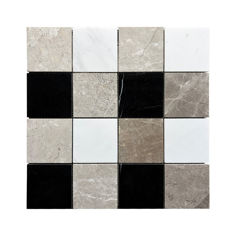 Marble Grid Polished Mosaic Wall & Floor Tile