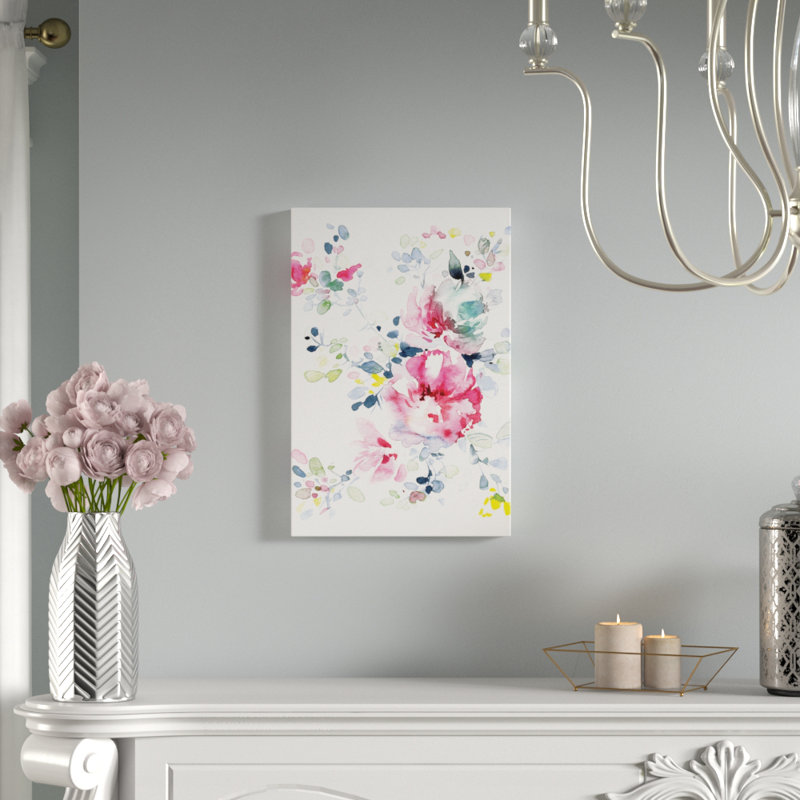 Bloom, impression sur toile tendue, H 26 po x l 18 po x P 1,5 po, Toile avec cadre flottant noir, Pas de tapis