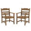 Chaise de salle à manger de patio avec ensemble de 2 accoudoirs, pure avec imitation grain de bois texturé, matériau-656182225