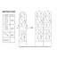 Paquet de 2, treillis de jardin en métal 86,7 po x 19,7 po, antirouille, cible de croissance des plantes d'extérieur 86,7 po x 19,7 po, pour grimper-2142077946