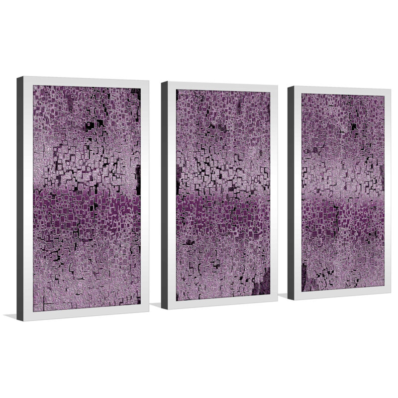 « illusion monopur asolo », ensemble de 3 reproductions d’impressions encadrées, L 52,5 po x H 33,5 po x P 1 po