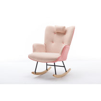 Poltrona Rocking Seat Bliss Rocker Blush Pink/White Legs prezzo