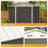 8 ft. x 12 ft. Metal Storage Shed for Outdoor, Steel Yard Shed with Design of Lockable Doors-98146495