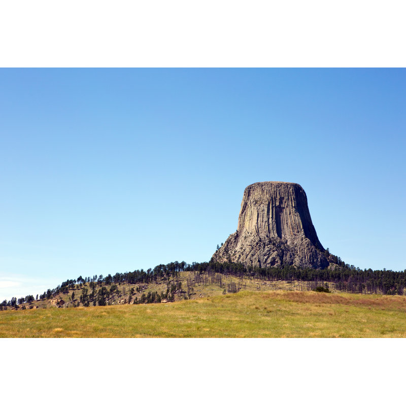 Devil's Tower - Wrapped Canvas Print, 20cm H x 30cm W x 3.8cm D