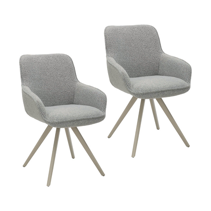 Ensemble de 2 chaises Caelia, Gris