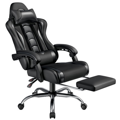 Ergonomic Gaming Chair with Massage Lumbar Pillow