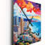 City Maui Popart III - Cityscapes Very Large Wall Clocks-99630574