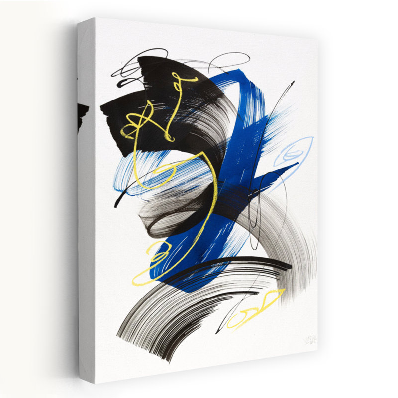Art contemporain contemporain abstrait, H 18 po x l 12 po