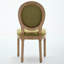 Ensemble de 2 chaises de salle à manger rembourrées en bois massif Classic French Country-479259892