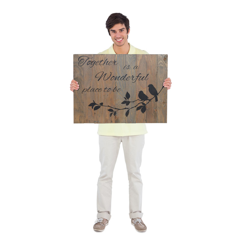 Décoration murale « together is a wonderful place to be »