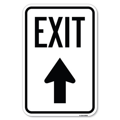 Exit Sign Exit With Up Arrow/24030