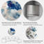 «Blue and Gold Marble Clouds III», art mural moderne en métal-68852264