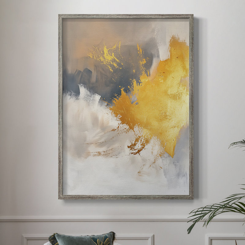 ABSTRACT Series CDxxxix, reproduction encadrée - bois massif, H 11 po x l 9 po