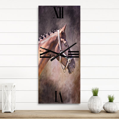 Horloge murale Portrait de cheval