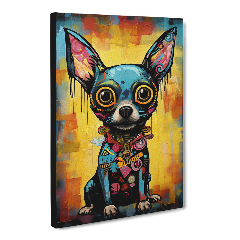 Chihuahua Constructivism Art - Print, 60cm H x 40cm W x 3cm D