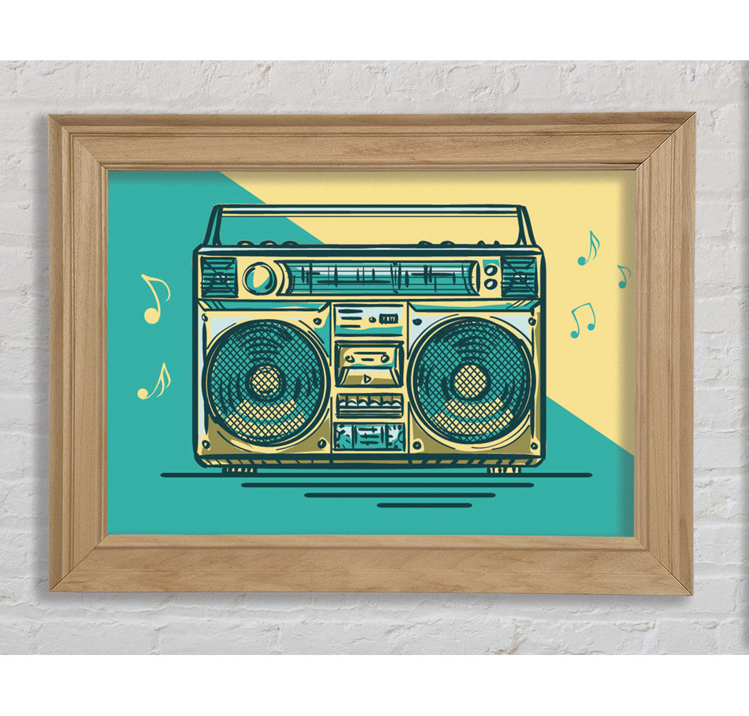 Boombox Music Maker - Einzelner Bilderrahmen Kunstdrucke