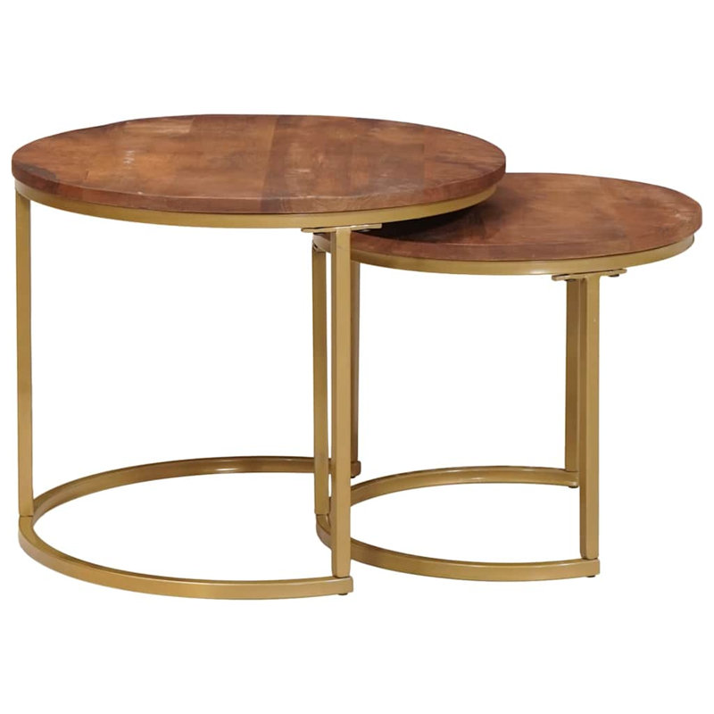 Tavarese Coffee Table, Honey Brown, Gold