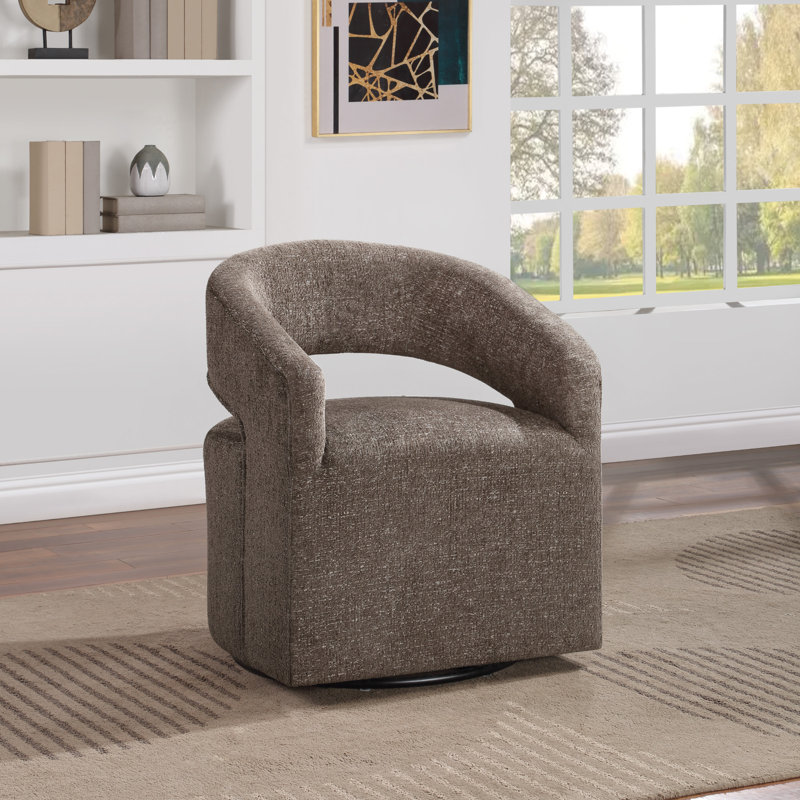 Chaise pivotante Jaidie, Gris anthracite
