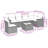 Vidaxl Garden Sofa Set Black, Cream White