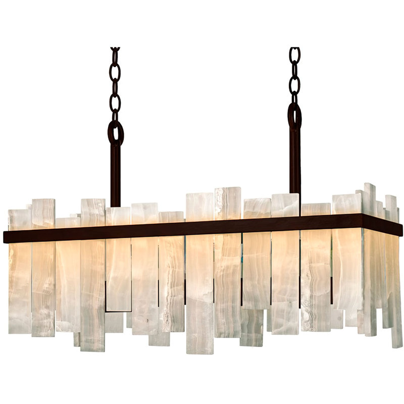 Harmony 10 - Light Pendant, Ivory, 67.25" H x 30" W x 12" D, Rust