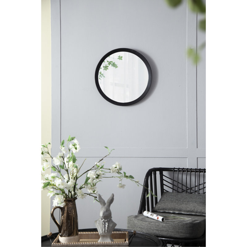 Bois de manguier et miroir - 19,8 po x 19,8 po x 1,3 po pour tout décor de couloir de 1,5 po d'épaisseur, Grey