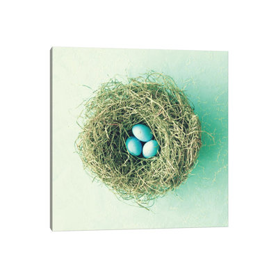 Three Little Eggs 1 Piece Wrapped Canvas Painting