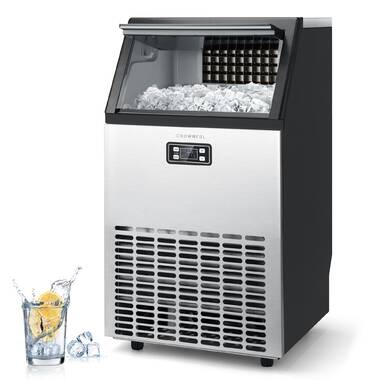 Winado 110 Lb. Daily Production Cube Clear Ice Freestanding Ice Maker &  Reviews