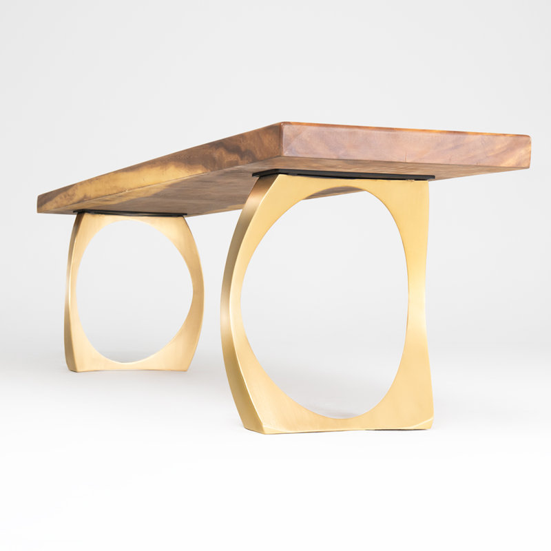 Gold Cleo Metal Bench Legs
