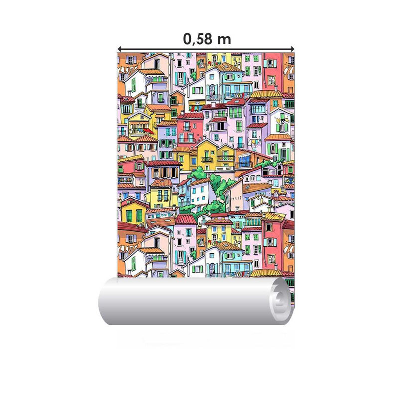 Rouleau de papier peint adhésif L 126 po x l 24 po Cantline
